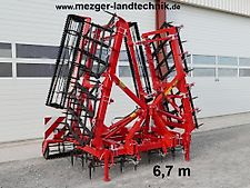 MezTec AX Ackeregge mit Walze, Spitzzahnegge 6,7 m