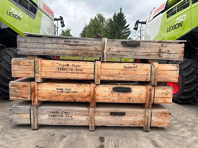 Ziegler Rapskit Claas Vario 716 6m mit 1 Rapsmetrenner rechts