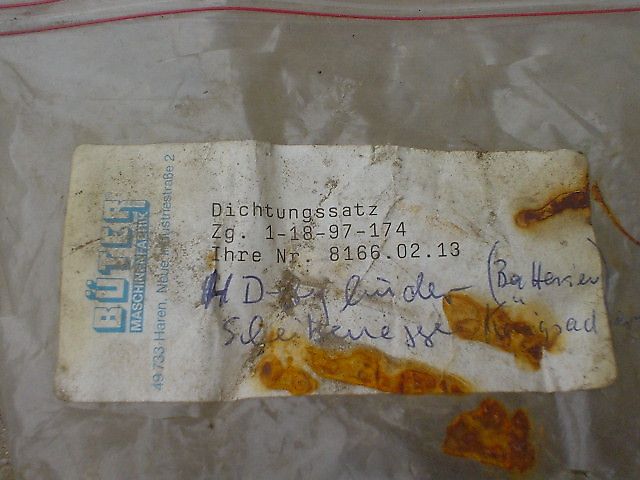 Rabe Dichtungssatz Aushubzylinder Königsadler 8166.02.13