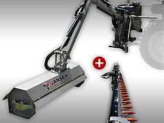 Jansen Hydraulischer Heckmulcher/Mähbalken Jansen HMS-80(180) Mähwerk-/Balken