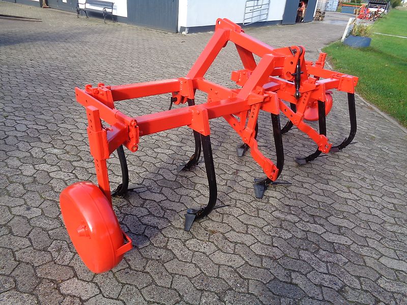 Rau Frontgrubber 3m Vorbaugrubber Anbaugrubber mit Zapfwellendurchtrieb&Hitch für Anbaugeräte 500mm Stützräder Klappbar zur Exakten Tiefenführung