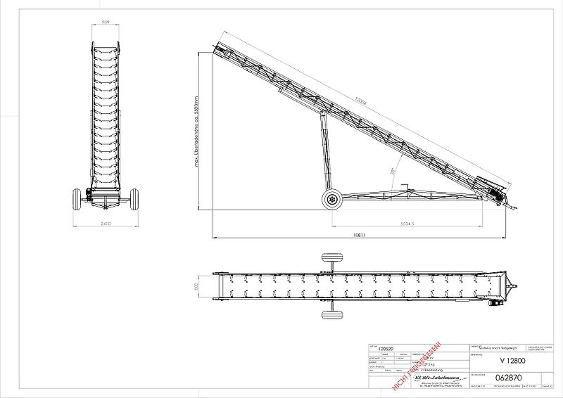EURO-Jabelmann Förderband, EURO-Band V 12650, 12 m, NEU, sofort ab Lager