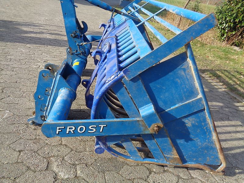 Frost Rübengabel 190cm Arbeitsbreite mit 3Punktanbaubock passend für Schlepperanbau Rübengabel Rübenforke Steinforke Feuerholzgabel Steinforke