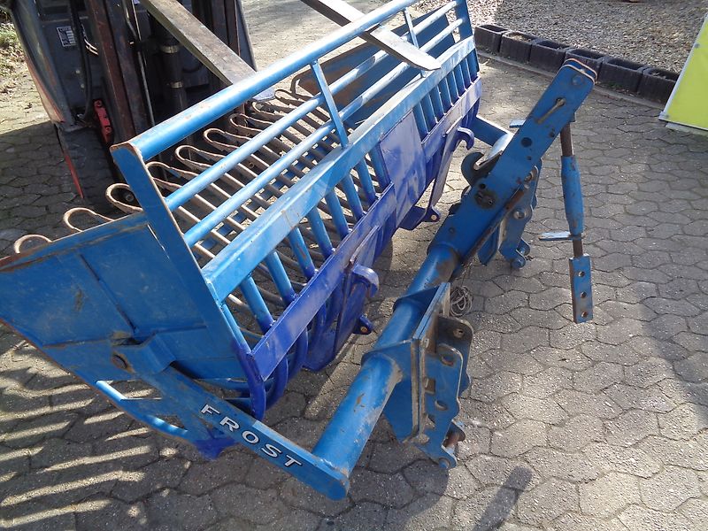 Frost Rübengabel 190cm Arbeitsbreite mit 3Punktanbaubock passend für Schlepperanbau Rübengabel Rübenforke Steinforke Feuerholzgabel Steinforke