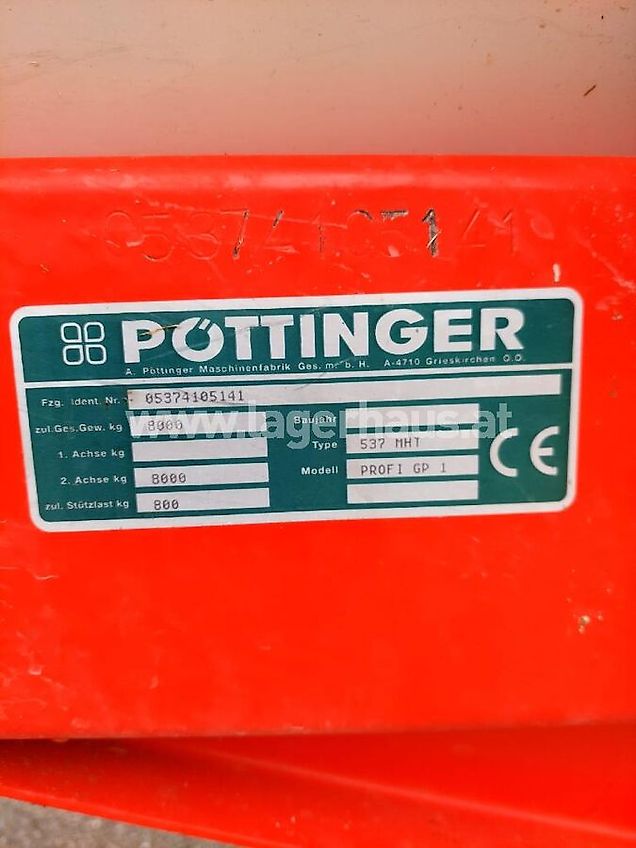 Pöttinger GRAND PRIX 1 TANDEM - PRIVAT