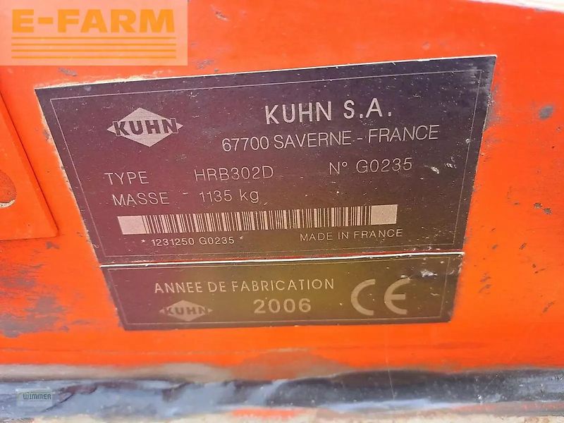 Kuhn hrb 302 d - kreiselegge 3m