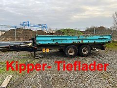 Obermaier 14 t Tandemkipper- Tieflader