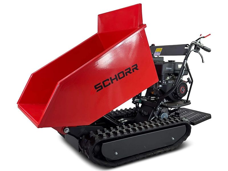 SCHORR Minidumper RR500DHKA 500kg mit Kipphydraulik und Mitfahrplattform NEU Raupendumper 9,2 PS Motor Dumper Schubkarre Motorschubkarre