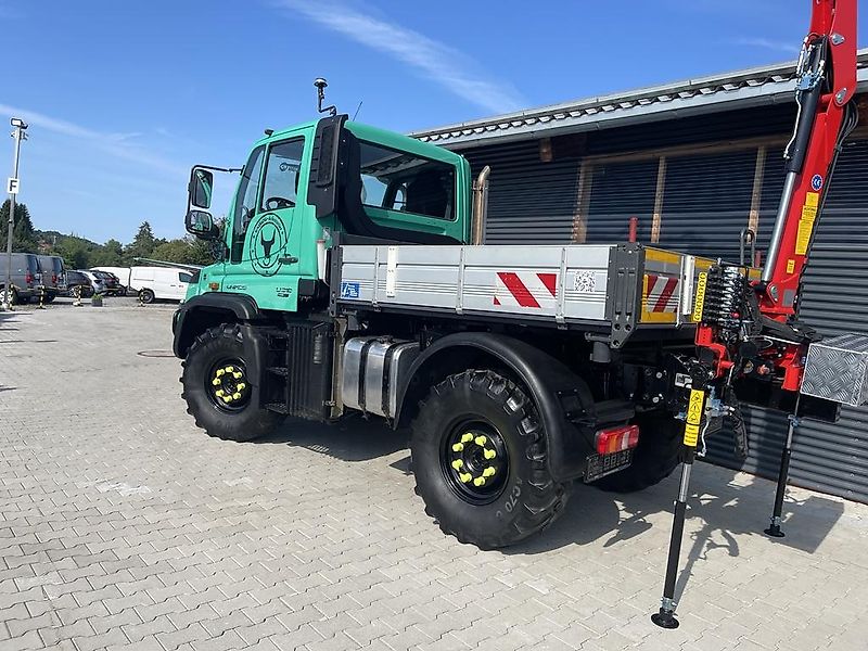 Mercedes-Benz Unimog U318 mit Ladekran aus Ez.2014, 1a Zustand , Leasing-Finanzierung mgl.