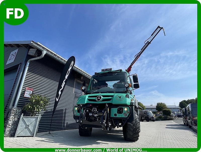 Mercedes-Benz Unimog U318 mit Ladekran aus Ez.2014, 1a Zustand , Leasing-Finanzierung mgl.