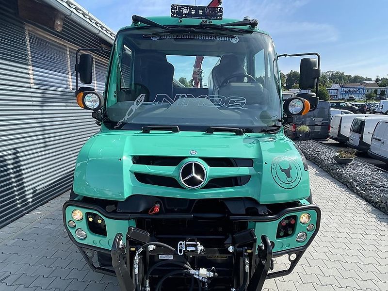 Mercedes-Benz Unimog U318 mit Ladekran aus Ez.2014, 1a Zustand , Leasing-Finanzierung mgl.