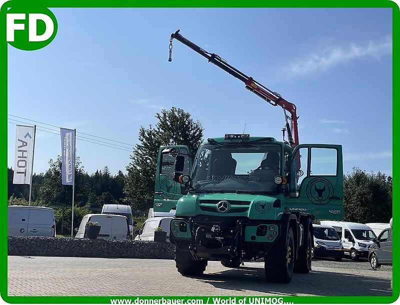 Mercedes-Benz Unimog U318 mit Ladekran aus Ez.2014, 1a Zustand , Leasing-Finanzierung mgl.