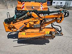 mulag MRM 300 Randstreifenmäher Leitpfostenmähgerät Böschungsmäher Böschungsmulcher Unimog 400 300 500 423 430 318 530 Mulchgerät