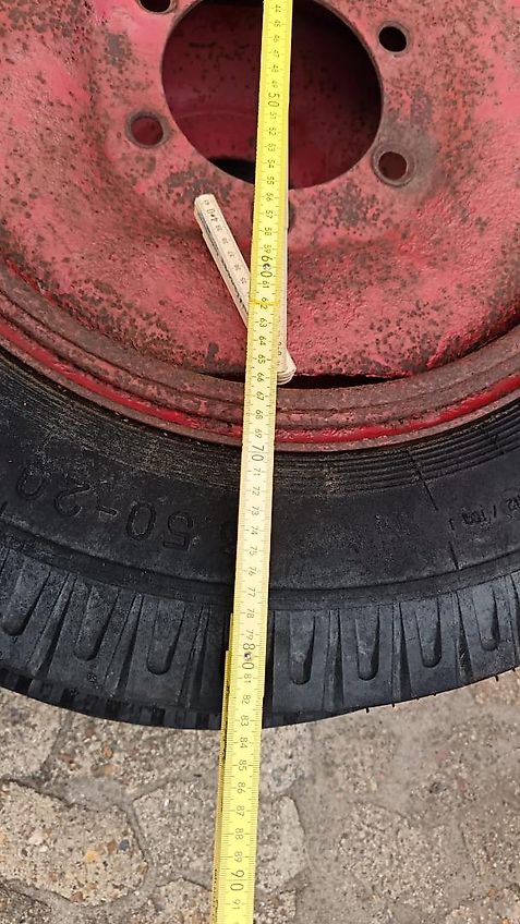 Continental Votyre Reifen 6.50-20 AW reifen Fabrikat Voltyre 6 Loch Felge Innenkranz 200mm Aussendurchmesser 830mm