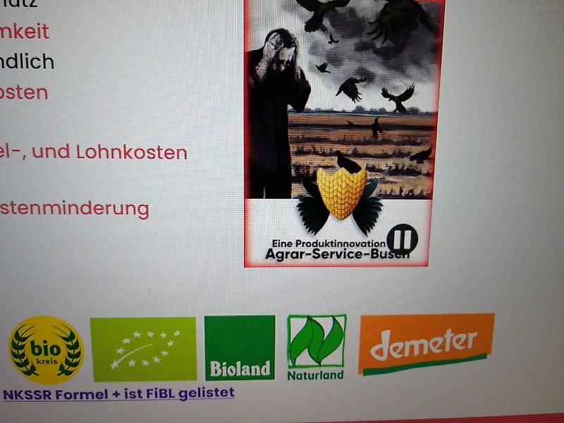 Gruse Gruse Gruse 7 reihiges Hackgerät Hackrahmenbreite 340 cm geklappt gezackte Kulturschutzscheiben ideal für 150cm Spurbreite zum Hacken von 3 Reihen zwischen den Schlepperspuren große Scheibenseche zur exakten Spurführung mit Vibrozinken